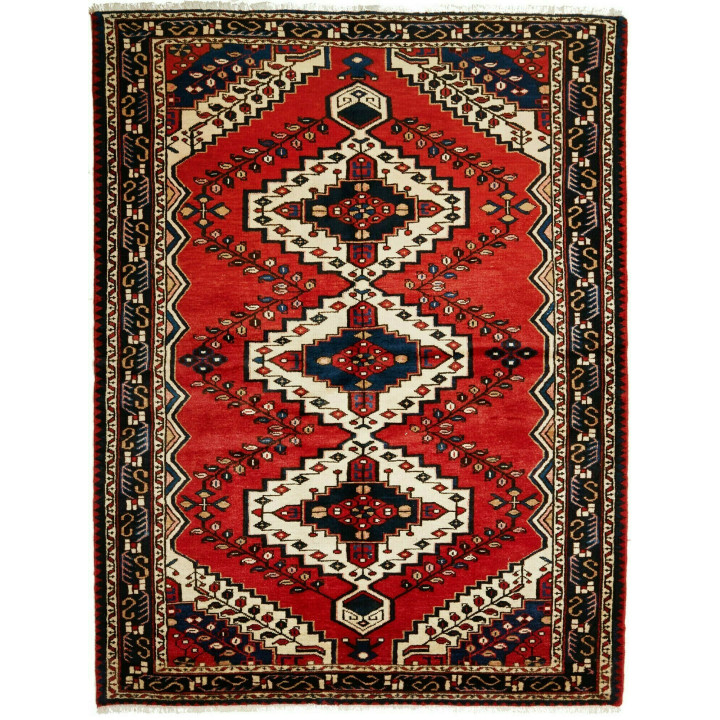 Tappeto Originale Hamadan Persia 150x201 Rosso
