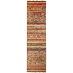 Rug Samarkand Pakistan 80x294 Terracotta Rust