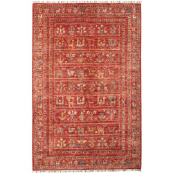 Rubin 142x216 Cm Rubin, Pakistan, Hand-carded Wool (warp: