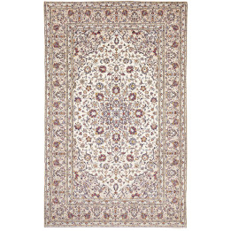 Hand Made Rug Kashan Persia 190x300 Ivory Dark