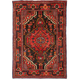 Tappeto Originale Hamadan Persia 89x127 Rosso N