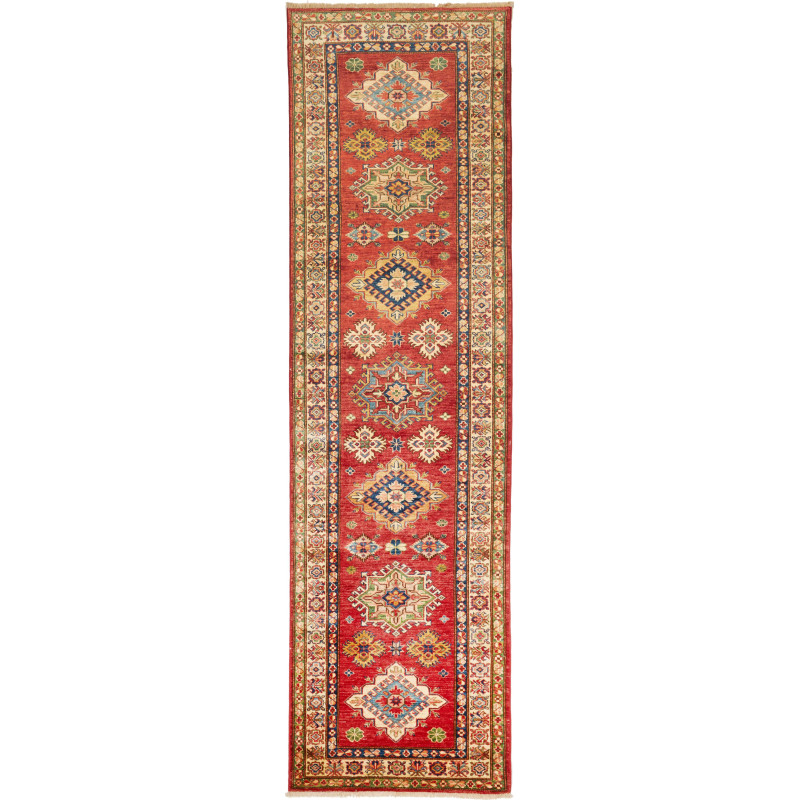 Rug Kazak Fine Pakistan 83x306 Terracotta Red B
