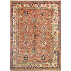 Rug Kazak Fine Pakistan 183x244 Terracotta Crea