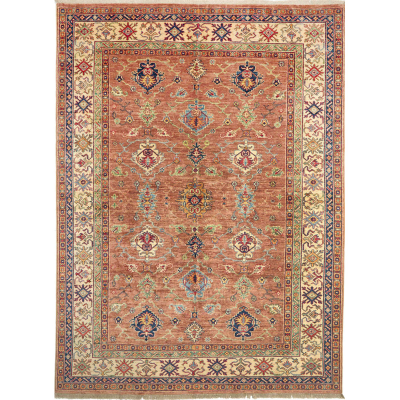Rug Kazak Fine Pakistan 183x244 Terracotta Crea