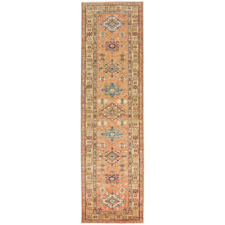 Rug Kazak Fine Pakistan 84x299 Terracotta Burnt