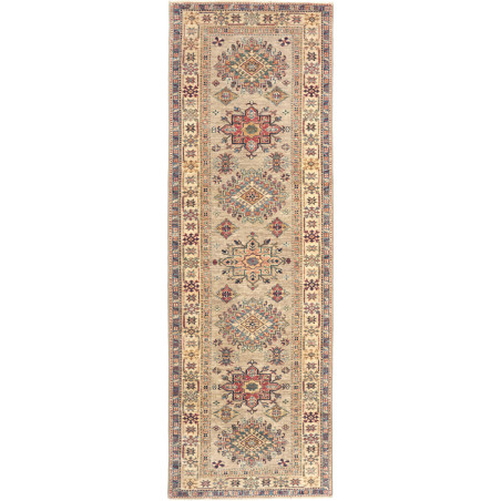 Rug Kazak Fine Pakistan 83x256 Beige Red