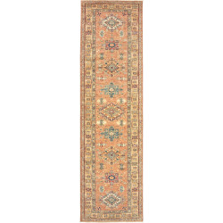 Rug Kazak Fine Pakistan 78x297 Terracotta Orang
