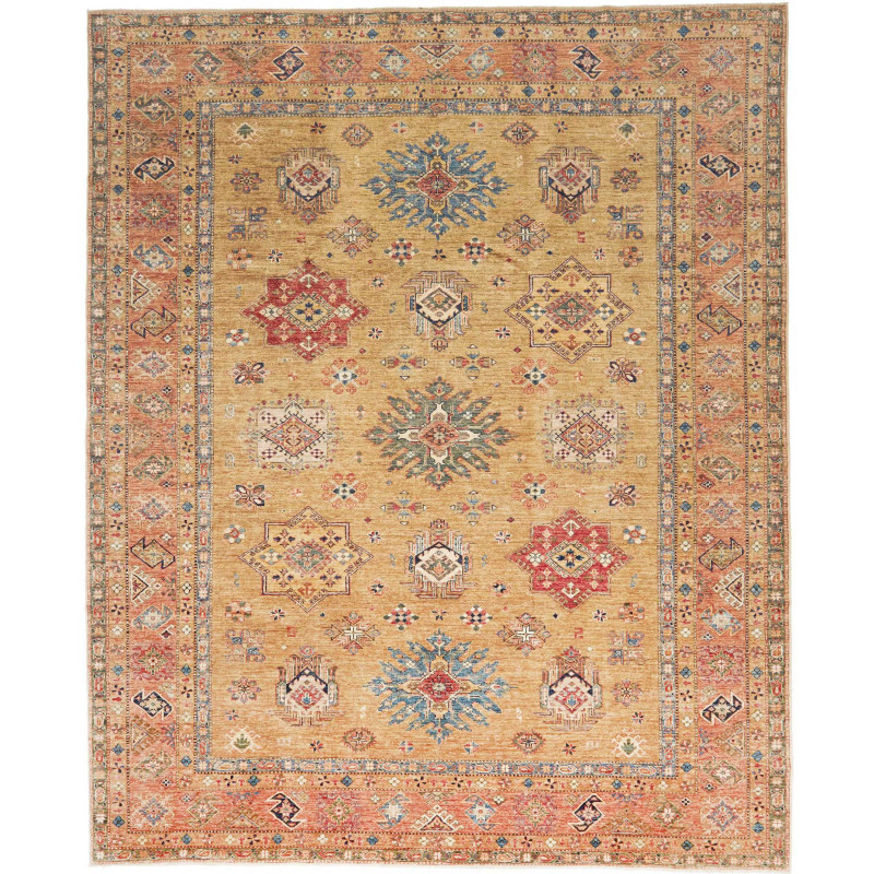 Rug Kazak Fine Pakistan 254x307 Golden Yellow T