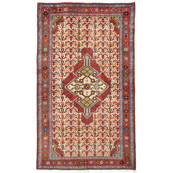 Tappeto Originale Hamadan Persia 77x132 Rosso M