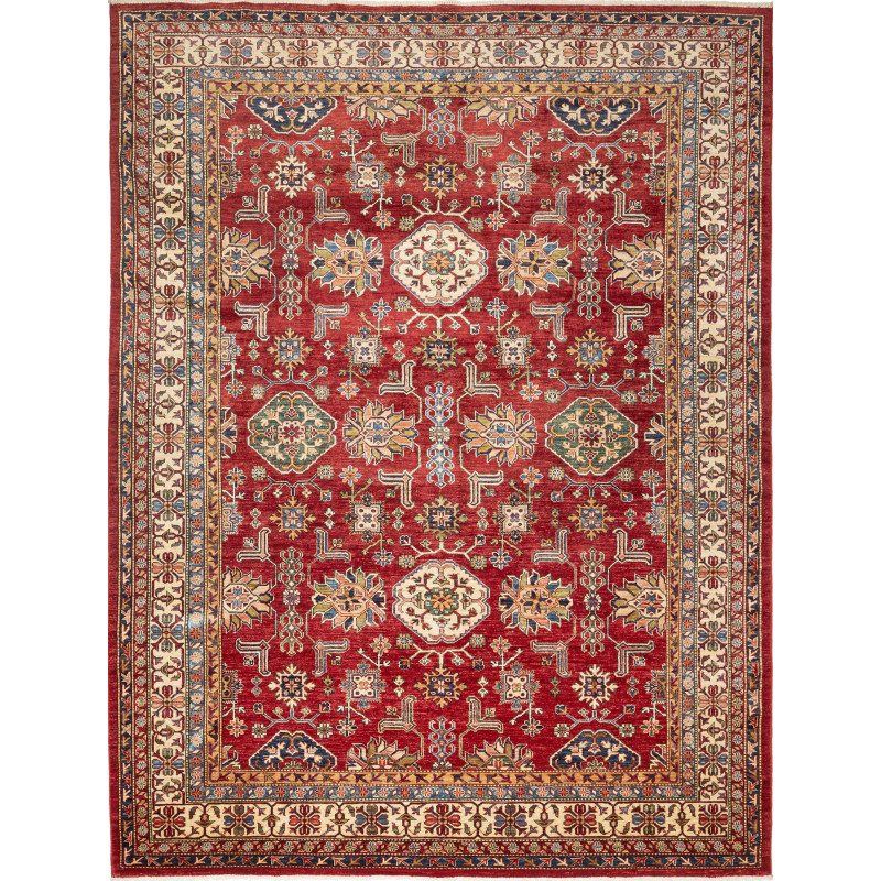 Rug Kazak Fine Pakistan 242x318 Brick Red
