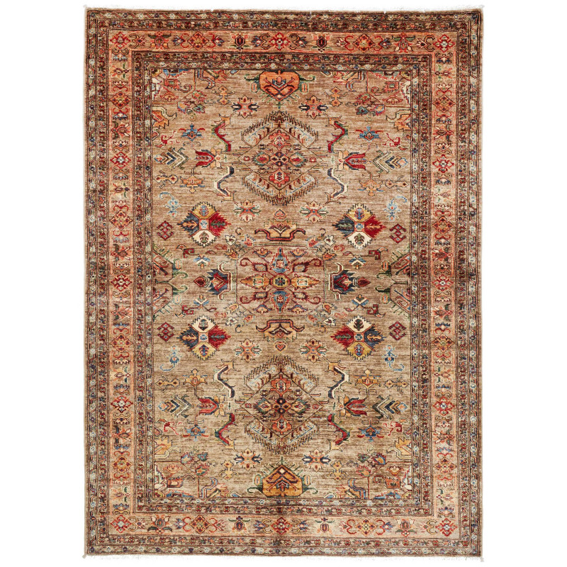 Rug Kazak Fine Pakistan 175x240 Beige Red