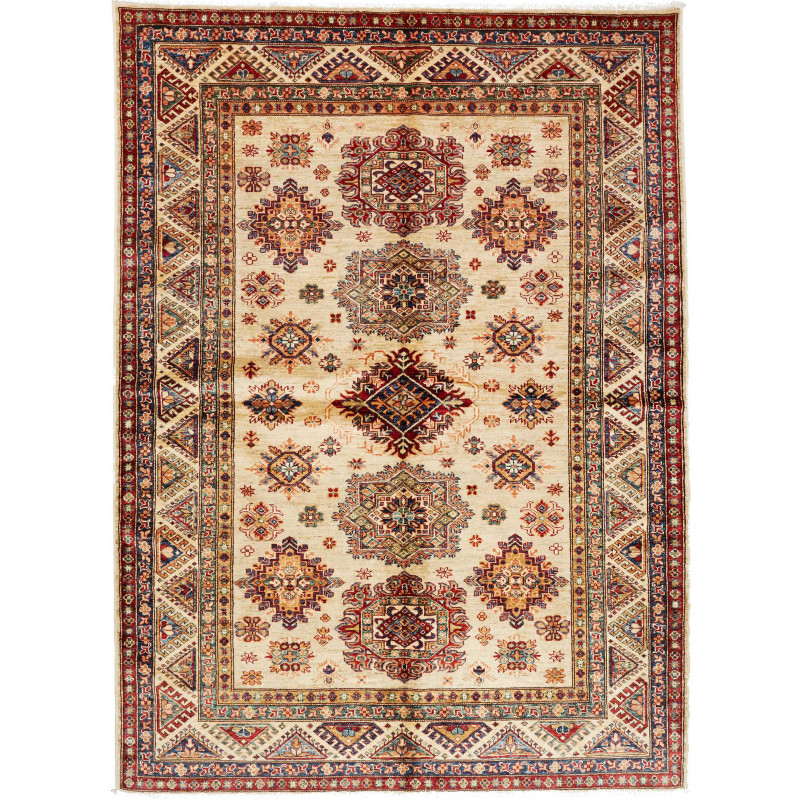 Rug Kazak Fine Pakistan 174x238 Creamy Beige Bu