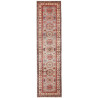 Rug Kazak Fine Pakistan 82x313 Grey-blue Red