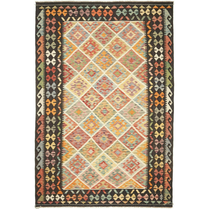 Hand Made Rug Kilim Afghanistan 196x297 Dark Br