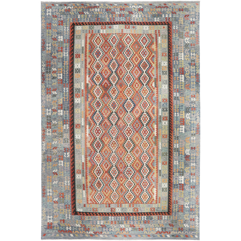 Rug Kilim Afghanistan 403x601 Blue-grey Terraco