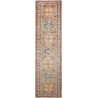 Rug Kazak Fine Pakistan 79x295 Taupe Brick Red
