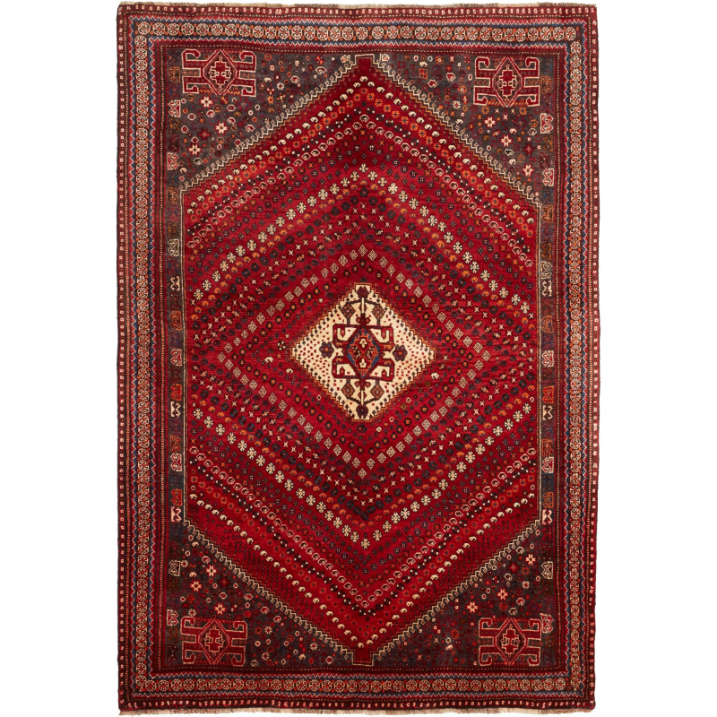 Shiraz 170x249 Cm Shiraz, Persia, Hand-carded Wool (cotton