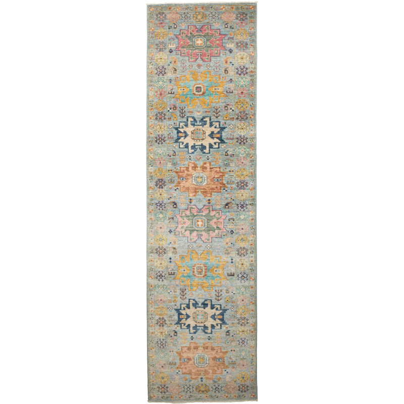 Rug Tribal Pakistan 77x291 Dusty Blue Antique P