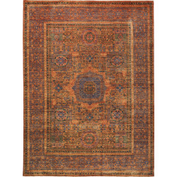 Rug Mamlouk Pakistan 146x200 Terracotta Blue