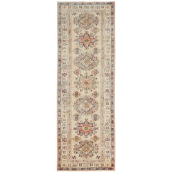 Rug Kazak Fine Pakistan 83x257 Cream Blue