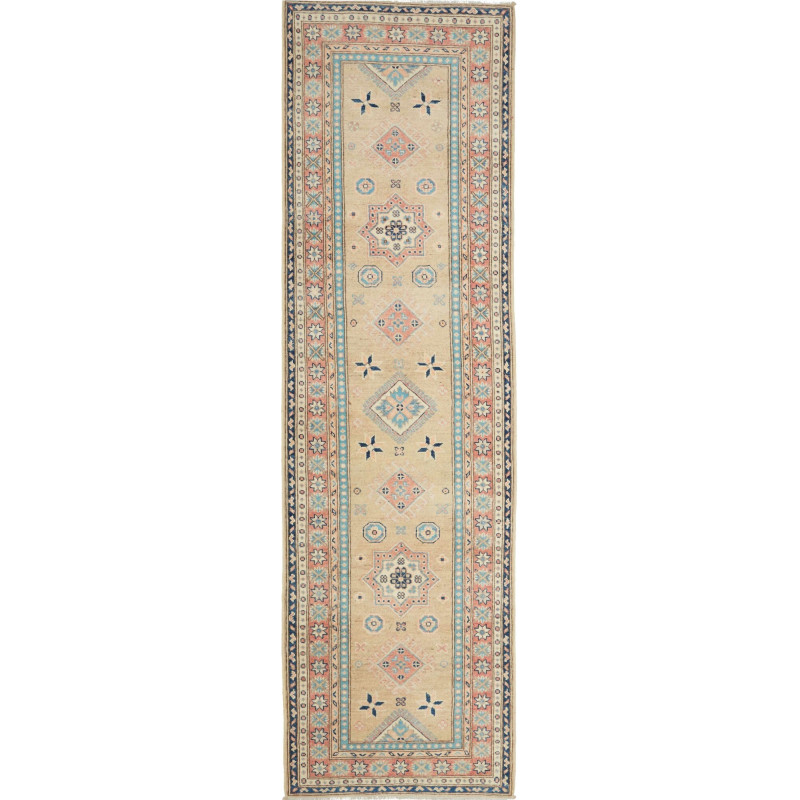 Rug Kazak Afghanistan 85x294 Beige