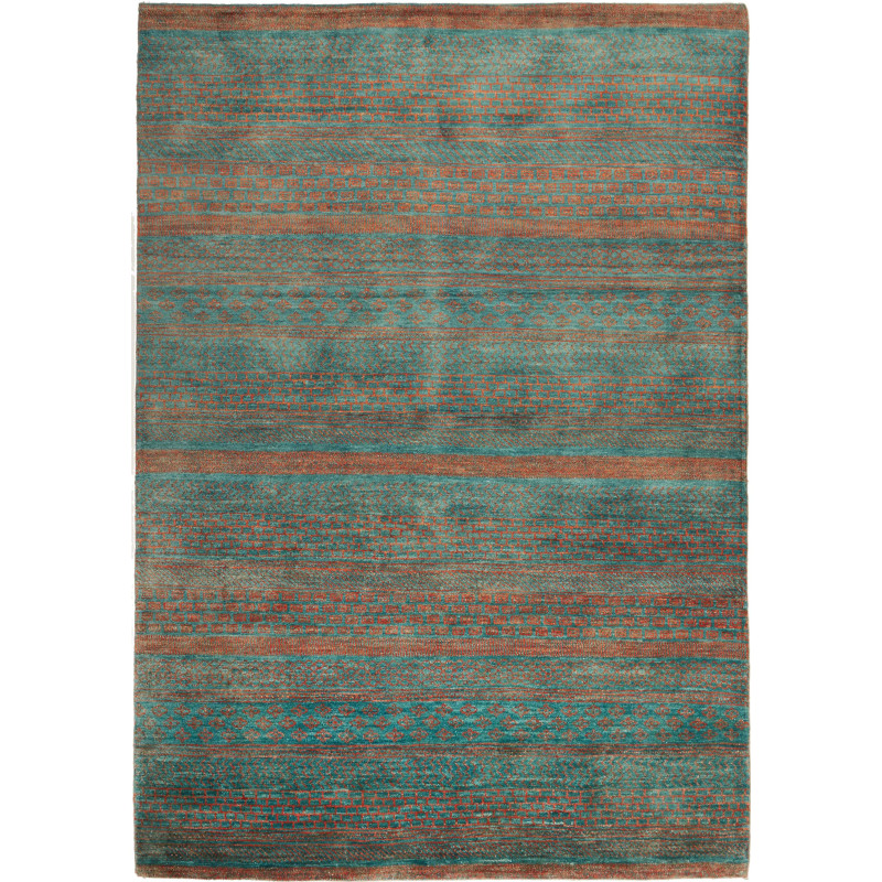 Rug Royal Gabbeh Pakistan 156x221 Teal Terracot