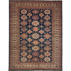 Rug Kazak Fine Pakistan 281x371 Navy Blue Beige