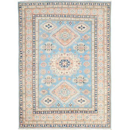 Rug Kazak Afghanistan 149x207 Sky Blue Peach Pi