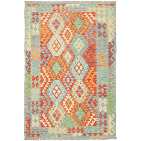 Rug Kilim Afghanistan 151x205 Turquoise Orange