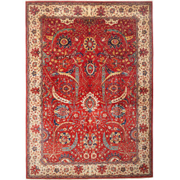Hand Made Rug Floralia Pakistan 242x340 Red Ivo