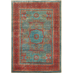 Rug Mamlouk Pakistan 126x182 Turquoise Antique