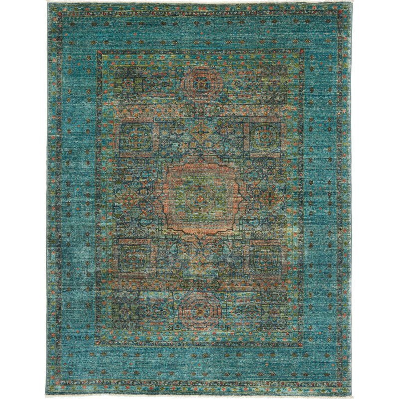 Rug Mamlouk Pakistan 156x200 Turquoise Aqua