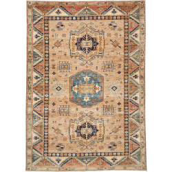 Rug Kazak Fine Pakistan 168x238 Beige Blue