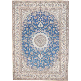 Hand Made Rug Nain 9la Persia 253x359 Blue Ivor