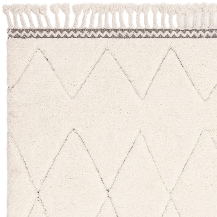 Rug Fes geometric cream and light grey 120x170 c
