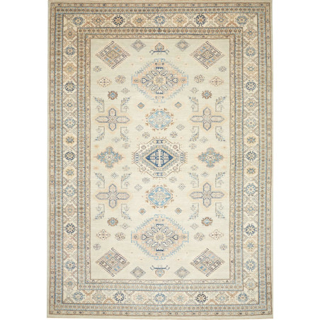 Rug Kazak Fine Pakistan 264x375 Pale Aquamarine