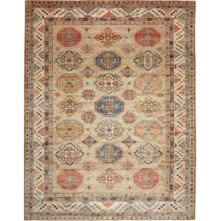 Rug Kazak Fine Pakistan 245x314 Sage Green Terr