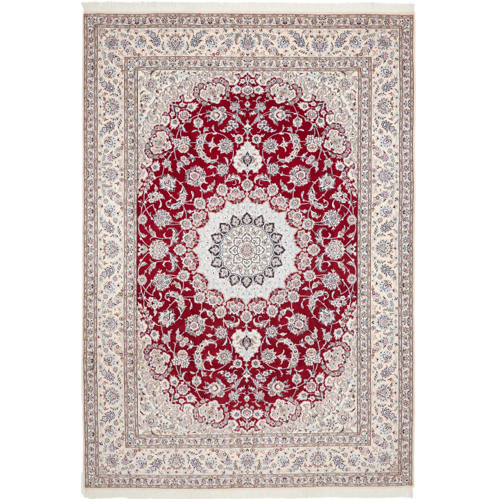 Tappeto Originale Nain 9la Persia 250x358 Rosso