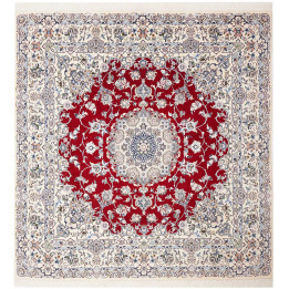 Tappeto Originale Nain 9la Persia 195x205 Rosso