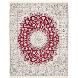 Tappeto Originale Nain 9la Persia 208x262 Rosso