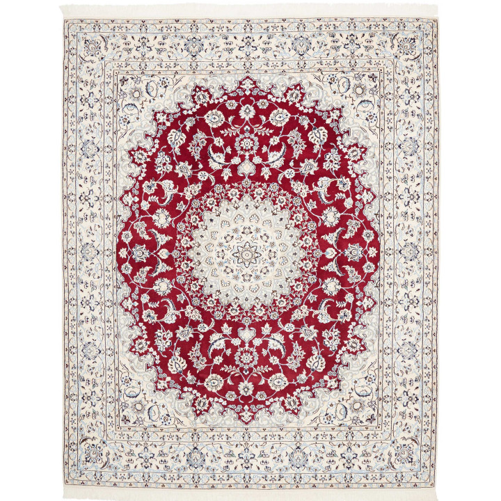 Tappeto Originale Nain 9la Persia 208x262 Rosso