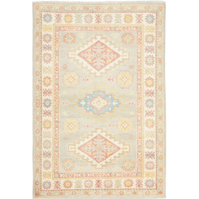 Rug Kazak Afghanistan 102x149 Muted Sage Green
