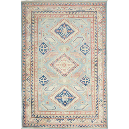 Rug Kazak Afghanistan 120x179 Pale Blue Navy Bl