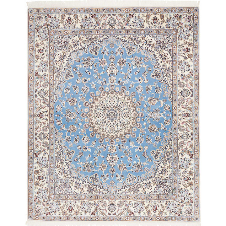 Tappeto Originale Nain 9la Persia 197x245 Azzur
