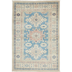 Rug Kazak Afghanistan 95x138 Sky Blue Cream