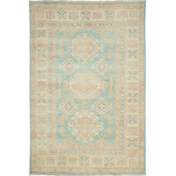 Rug Kazak Afghanistan 103x151 Muted Aqua Cream