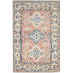 Rug Kazak Afghanistan 101x155 Terracotta Cream