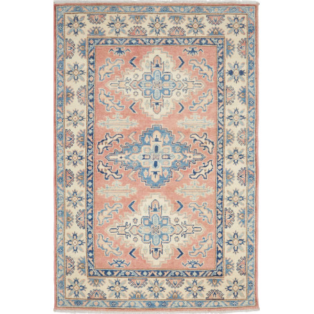Rug Kazak Afghanistan 101x155 Terracotta Cream