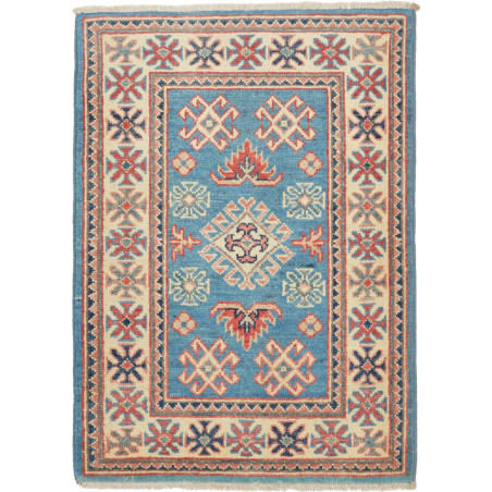 Rug Kazak Afghanistan 62x85 Blue Terracotta Red