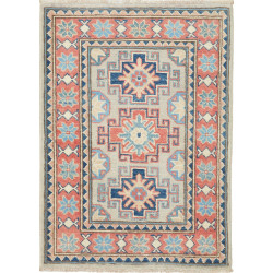Rug Kazak Afghanistan 64x88 Grey-beige Terracot